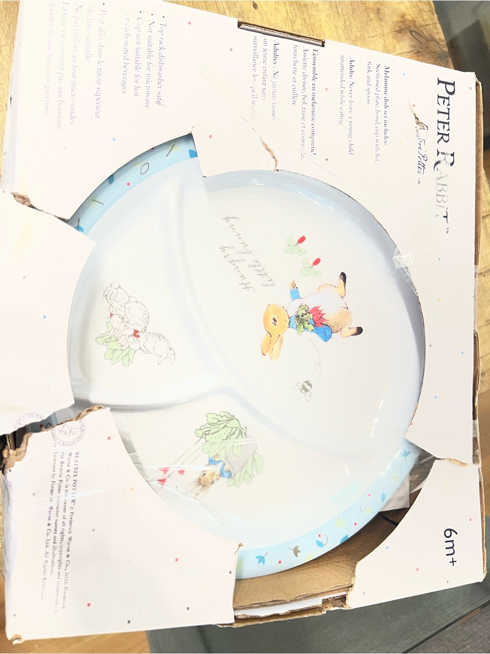 Peter Rabbit Kids 5-Piece Dinnerware Set - - Picture 6 of 6